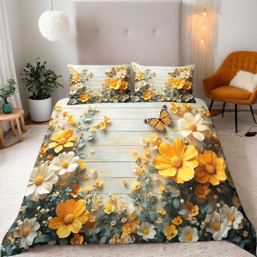 Bettwäsche 135x200 cm Blumendrucke 3 Teilig Bettbezug 135 x 200 MäDchen und MäDchen Bettwäsche-Sets 3D Weiche Mikrofaser Bettbezug Set mit Reißverschluss + 2 Kissenbezüge d-320 Bettwäsche 135x200 cm Blumendrucke 3 Teilig Bettbezug 135 x 200 MäDchen und MäDchen Bettwäsche-Sets 3D Weiche Mikrofaser Bettbezug Set mit Reißverschluss + 2 Kissenbezüge d-320 von Generic