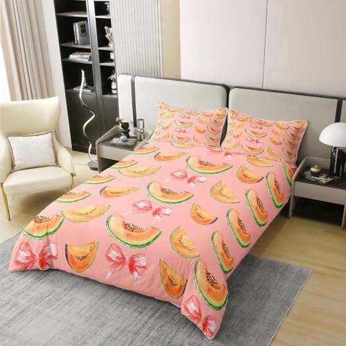 Bettwäsche 155x200 Melone 3D Bettwäsche-Sets Obst Microfaser Bettbezug Weiche Komfortabel Bettbezüge mit Reißverschluss and 2 Kissenbezüge 80x80 a1087 Bettwäsche 155x200 Melone 3D Bettwäsche-Sets Obst Microfaser Bettbezug Weiche Komfortabel Bettbezüge mit Reißverschluss and 2 Kissenbezüge 80x80 a1087 von Generic