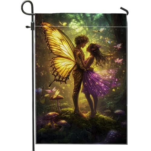 Bezaubernde Gartenflagge Schmetterling Gartenflagge Deko Natur Gelb Lebendige Frühlingsdeko Sommer Outdoor Helle Blumenflagge beidseitig für Gartenparty Rasen Bezaubernde Gartenflagge Schmetterling Gartenflagge Deko Natur Gelb Lebendige Frühlingsdeko Sommer Outdoor Helle Blumenflagge beidseitig für Gartenparty Rasen von Generic
