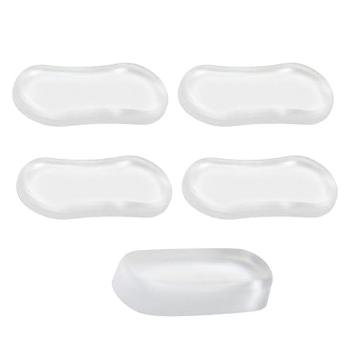 Bidet Befestigung WC-Sitz – Bidet-Befestigung, Stoßfänger für Toilettendeckel, transparent, 5 Stück Toilettensitzkissen, stark klebend, Stoßfänger von Generic