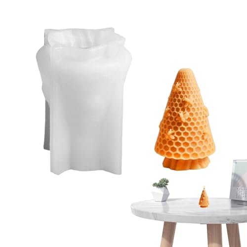 Bienenzylinderform, Harz mit Kombination aus Honig und Harzform, Zylinderseifenform, 3D-Kerzenform, Artikel aus Tierharz, Dekoration für Zuhause von Generic