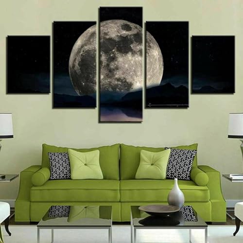 Bilder Leinwandbilder Nachtmondlandschaft Vlies Leinwand 5 Teilig Wandbilder Kunstdrucke Wandbild Bild Auf Kunstdruck Wanddeko Wand Wohnzimmer Deko Modern/Ungerahmt 200 X -5719126734 Bilder Leinwandbilder Nachtmondlandschaft Vlies Leinwand 5 Teilig Wandbilder Kunstdrucke Wandbild Bild Auf Kunstdruck Wanddeko Wand Wohnzimmer Deko Modern/Ungerahmt 200 X -5719126734 von Generic