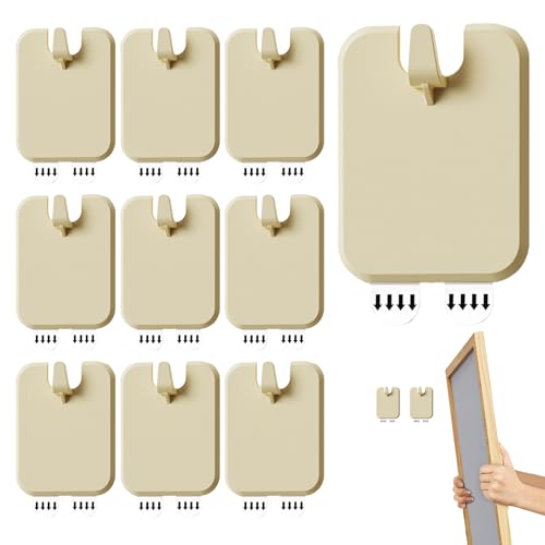 Bilderaufhänger, Wandhaken Für Poster Bilderrahmen Und Gemälde, 10 Stück Klebehaken Zum Aufhängen Von Bildern Postern Spiegeln Kunstwerken An Der Wand In Wohnung Haus von Generic