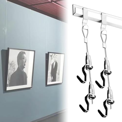Bilderleiste 20 30 45 60 75 Zoll Bildaufhängeschiene Und Fotoanzeigeschiene, Fotografien/Blumentöpfe/Kunst-Aufhängeschienensystem(30in(76.2cm)Track) von Generic
