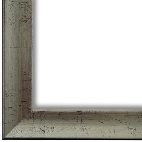 Bilderrahmen Silber 24x30-24x30 cm - Modern, Shabby, Vintage, Antik Massiv-Holz Rahmen - Viele Größen - in Galerie-Qualität - Berlin von Generic