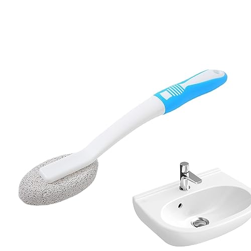Bimssteinbürste, Toilettenbürste, Bimsstein-Toilettenbürste mit langem Griff, WC-Reinigungsbürste, Scheuerbürste für Wasserringe, Carrelag von Generic