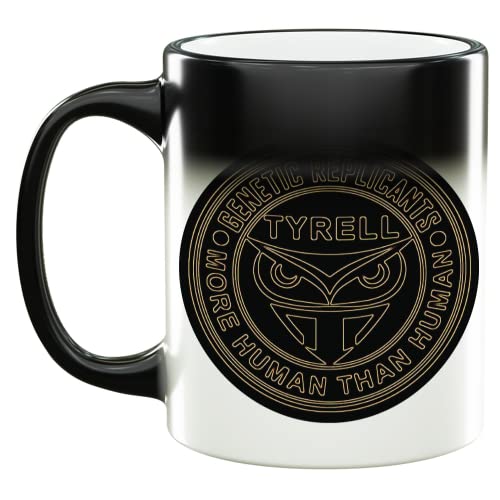 Blade Runner Tyrell Dark Logo Farbwechsel Tasse Zaubertasse Aufdruck lustig Tasse weiß Magic-Tasse Mug von Generic