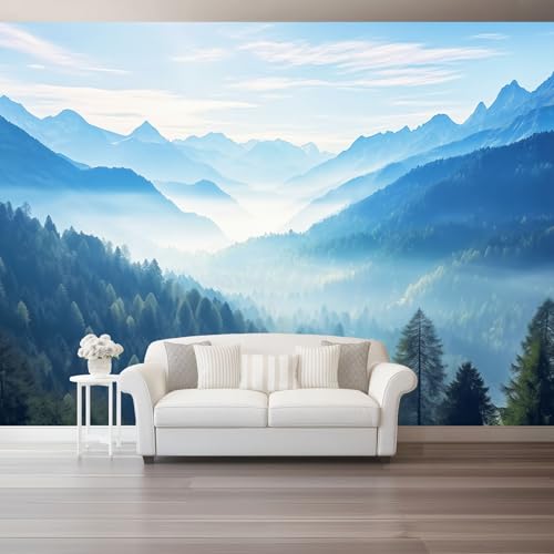 Blau Grün Fototapete 300 x 210 cm Natur Fotografie Berge Dschungel Thema Wandbild Wohnzimmer Schlafzimmer Wandtapete, Vlies Tapete UV-Beständig Geruchsfrei Montagefertig Blau Grün Fototapete 300 x 210 cm Natur Fotografie Berge Dschungel Thema Wandbild Wohnzimmer Schlafzimmer Wandtapete, Vlies Tapete UV-Beständig Geruchsfrei Montagefertig von Generic