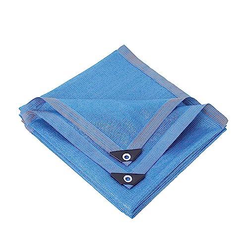 Blaues Schattennetz 70% Sonnenschutz Schattentuch 3x4.0m 3X5.0m 3X6.0m 5x6.0m 5x8.0m Atmungsaktives UV-beständiges Schattengewebe für Gewächshaus Parkplatz Garten Hof Zwinger(3.0x4.0m) von Generic