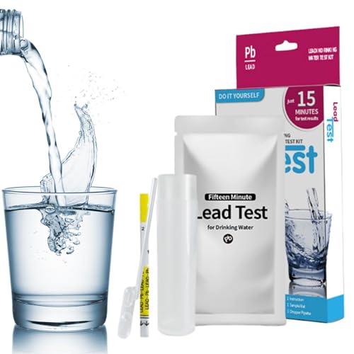 Blei-Wassertest-Set, Blei-Test-Set in Trinkwasser mit Bleistreifen und Tropfpipette, blei-testkit bleiwasser-testkit brunnenwasser bleiwasser-testkit trinkwasser bleiwasser-testkit leitungswasser von Generic