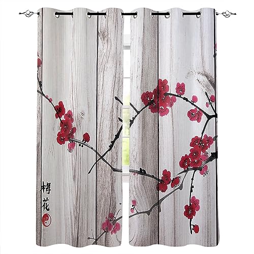 Blickdichter Vorhang 3D Mit Ösen Curtain Pflaumenblüten-Elsterkarpfen 160cm lang 150cm Breite 2 Stück Verdunkelungsvorhang Mit Blickdichten Farben Gardinen Blickdicht Für Das Wohnzimmer Schlafzimmer Blickdichter Vorhang 3D Mit Ösen Curtain Pflaumenblüten-Elsterkarpfen 160cm lang 150cm Breite 2 Stück Verdunkelungsvorhang Mit Blickdichten Farben Gardinen Blickdicht Für Das Wohnzimmer Schlafzimmer von Generic