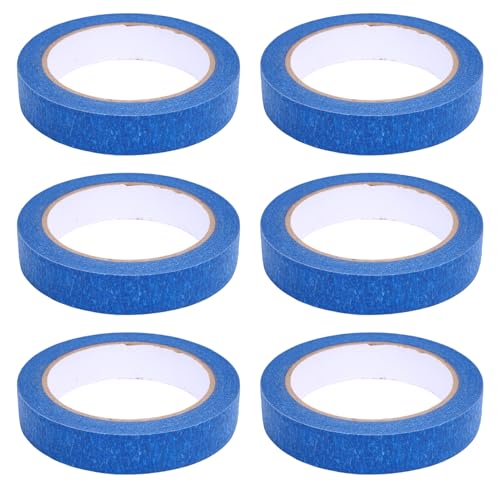Blue Automotive Paint Tape Einfache Entfernung für Malerei Operationen für Home Office School Craft Art 3 Rollen des Bandes (6 Rollen) von Generic