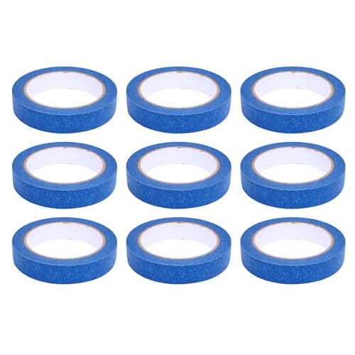 Blue Automotive Paint Tape Einfache Entfernung für Malerei Operationen für Home Office School Craft Art 3 Rollen des Bandes (9 Rollen) von Generic