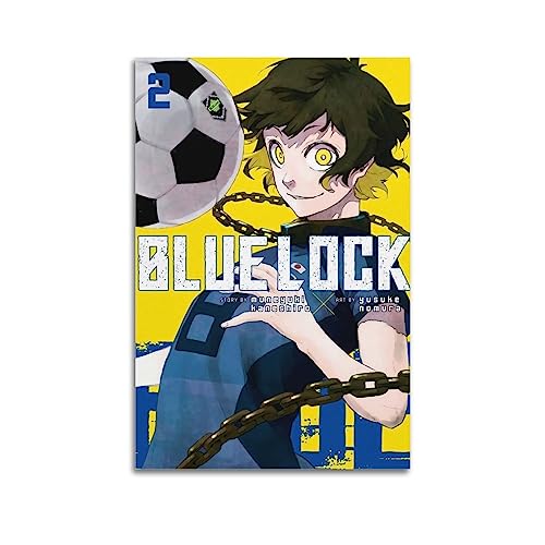 Blue Lock Filmposter auf Leinwand, Raumdekoration, ästhetisches Poster, künstlerisches Poster für Schlafzimmer, Wohnzimmer, Wände, 30 x 45 cm, ungerahmt von Generic