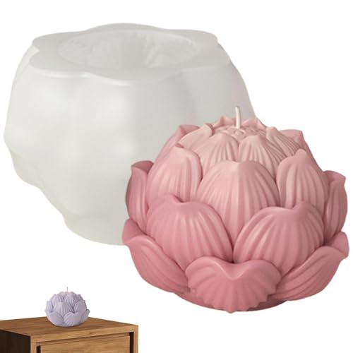 Blütenknospenform, Blumen-Silikon-Form - Wachskerzen-Form,Epoxidharz Handwerk, Silikon-Kerzen-Innenform, Duftkerzenformen für die Dekoration von Kerzenhandwerk von Generic