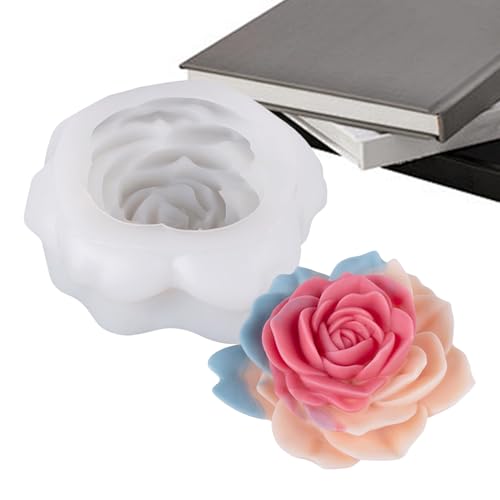 Blumen-Kerzenform, Blumen-Bastelformen, wiederverwendbar, Silikon, für handgefertigte Kerzen, Seife, Basteln von Generic