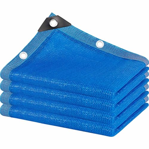 Blumen Schattiernetz Sonnenschutz-Schattentuch Netz 85% Blau Sonnenschutz Plane Atmungsaktiv mit Ösen für Scheune Hof Dach Gewächshaus Außen(5.0x12.0 m(16.4x39.4 ft)) von Generic