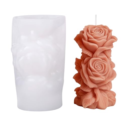 Blumen Silikonform - putzblütige Kerzenformen | Seifenherstellung von Wachsformen | Wiederverwendbare Handwerksvorräte für hausgemachte Projekte Holiday Party von Generic