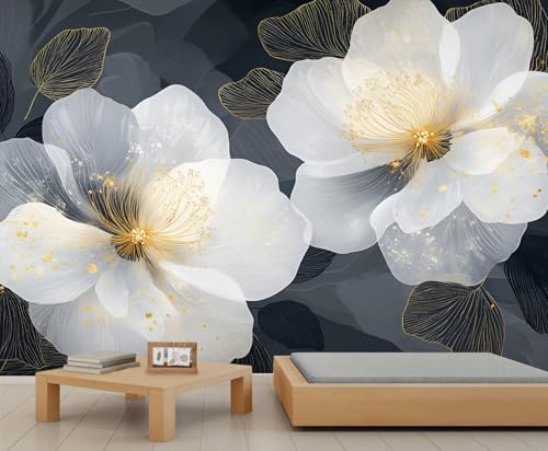 Blumen Tapeten Blumen Tapete Mädchenzimmer Dunkle Wandbildtapete Blätter Tapete für Mädchen Schlafzimmer Wohnzimmer Wandbild Poster 200X140cm Blumen Tapeten Blumen Tapete Mädchenzimmer Dunkle Wandbildtapete Blätter Tapete für Mädchen Schlafzimmer Wohnzimmer Wandbild Poster 200X140cm von Generic