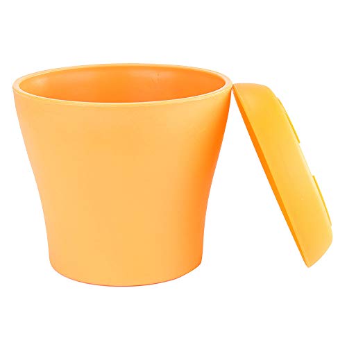 Blumentopf 10 Liter Bunte Mini Kunststoff Blumentopf Sukkulente Blumentopf Home Office Decor Hängetöpfe Innen (orange, One Size) von Generic