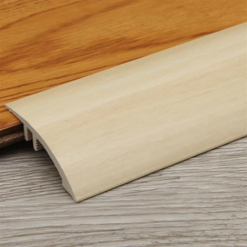 Boden-Übergangsstreifen, Holz zu Fliesen, 1,9 cm schneidbar, PVC-Kunststoff, Schwellenreduzierer, Schritt nach unten für Vinylböden, unebene Böden, Holz zu Fliesen, Teppichkantenverkleidung Boden-Übergangsstreifen, Holz zu Fliesen, 1,9 cm schneidbar, PVC-Kunststoff, Schwellenreduzierer, Schritt nach unten für Vinylböden, unebene Böden, Holz zu Fliesen, Teppichkantenverkleidung von Generic