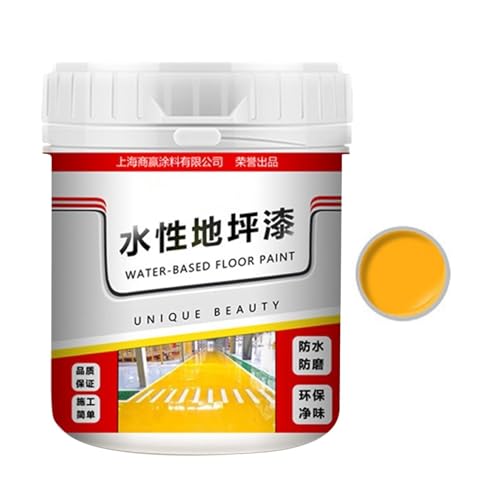 Bodenfarbe auf Wasserbasis | Schnelltrocknende Bodenfarbe auf Wasserbasis | rutschfeste Betonbodenfarbe | 500G Garagenbodenbeschichtung Betonbodenfarbe für Parkplätze, Kreuzungen, Bastler von Generic