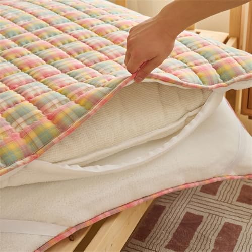 Bodenmatratze 90x200 Cotton Futon Matratze Faltbare 140x200 Tatami Matte Foldable Mattress von BlueDog