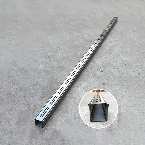 Bodenrinnen for Einfahrten, Schmal, Langlebig, Rechteckig, Schmal, Terrassen-Entwässerungsgitter, Linear, Metallkanal-Gitterabdeckung Aus Edelstahl, Französische Drainage(100x7x5cm) von Generic