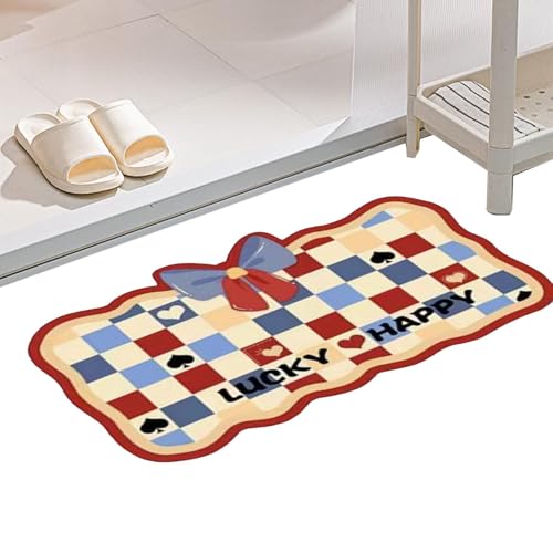 Bogenfußmatte, Bogenfußmatte - Rutschfeste Eingangstür Fussmatte wasserabsorbierend | Schnell trocknende süße Raumdekoration für Badezimmer Duschwanne von Generic