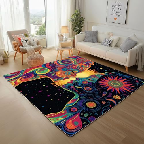 Bohemian Muster Waschbarer Teppich Wohnzimmer 200x300cm Ethno-Porträt Rugs for Living Room Weich rutschfest Tepich Kurzflor Schlafzimmer Esszimmer Teppiche Büro Bohemian Muster Waschbarer Teppich Wohnzimmer 200x300cm Ethno-Porträt Rugs for Living Room Weich rutschfest Tepich Kurzflor Schlafzimmer Esszimmer Teppiche Büro von Generic