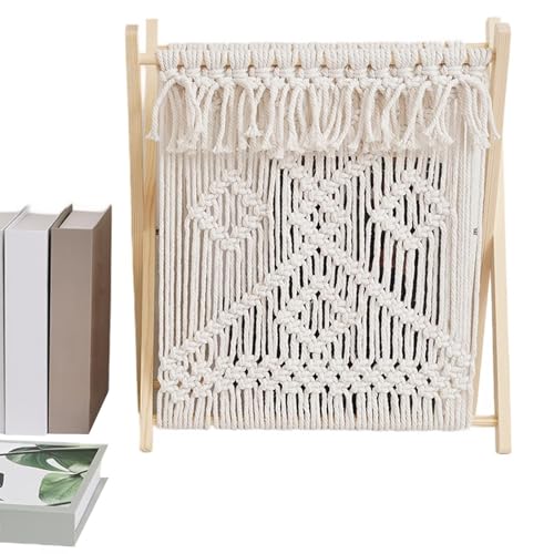 Boho Buchständer | Boho Home Storage Buchkorb - Zeitungskorb, Multifunktionales Zeitungsregal von Generic