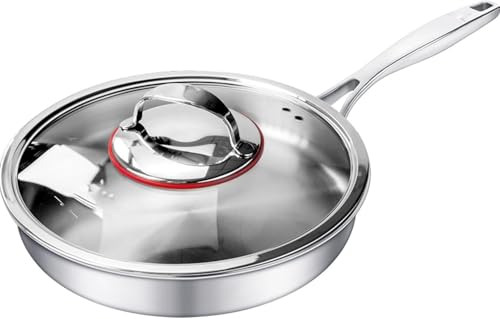 Bratpfanne Aus Reinem Titan Mit Flachem Boden Unbeschichteter Haushaltstitantopf Antihafttopf Titanlegierung Topf Induktionsherd Geeignet von Generic