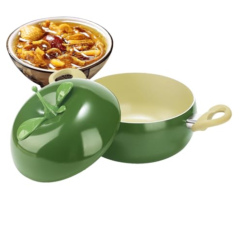 Bratpfanne mit Deckel, Stielkasserolle Kochtopf - Obstherd Top-Topf Set - Antihaft-Tief-Kochgeschirr Pfanne, Multi-Use-Induktionskocher für Heimküche oder Restaurant von Generic