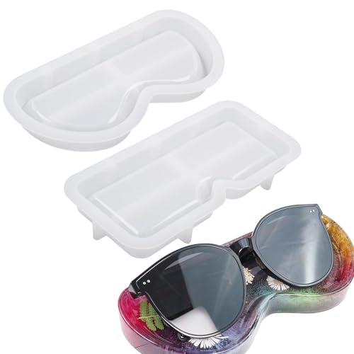 Brillenschneider Silikonform – 2 Stück Harzguss Set | Kristall Epoxy Handwerkzeug, handgefertigte Kunsttabletthersteller, kreatives Ornament-Set für Büro Schreibtisch Heimtextilien Brillenschneider Silikonform – 2 Stück Harzguss Set | Kristall Epoxy Handwerkzeug, handgefertigte Kunsttabletthersteller, kreatives Ornament-Set für Büro Schreibtisch Heimtextilien von Generic