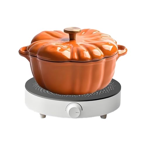 Brot Backtopf, emaillierter Gusseisen -Auflaufstich, Design Kürbis Foonschild Dutch Ofen, Nicht -Schicht -Küche Utensil für Ragout -Ofen köcheln von Generic