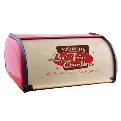 Brotaufbewahrungsbox - Küche auf Rolle, Gebäckbehälter pulverbeschichtet | Brotkeeper leicht zu reinigen mit rostfreien Griffen | Design Organizer von Generic