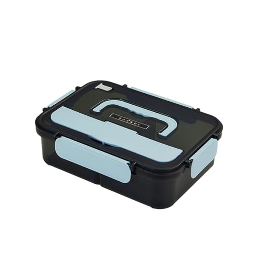 Brotboxen für Die Schule, Kunststoff,Brotboxen Lunchbox FrüHstüCksbox,Verschiedene Farboptionen,Geeignet für Verschiedene AnläSse Wie Schule, Picknick, Arbeits Usw. (3-blau) von Generic
