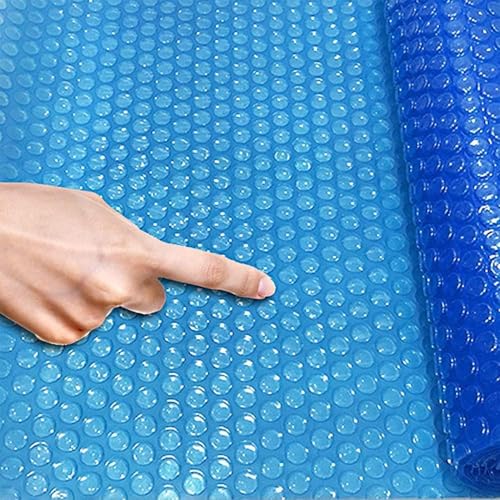 Bubble Solar Abdeckungen 3ft/6ft/10ft/13ft/16ft/20ft/23ft/26ft Breiter Rechteckiger Staubdichter Schwimmbadschutz, Blue, 7X7m/23X23ft von Generic