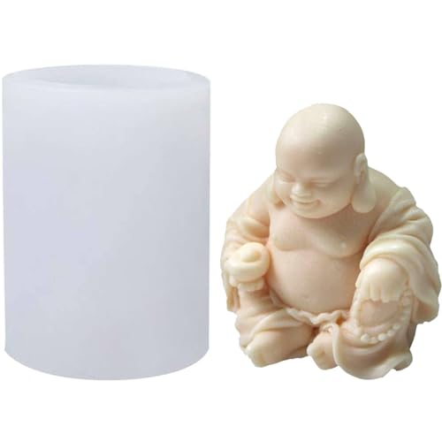Buddha Silikonform - 3D Künstlerische spirituelle Wachsform, Seifenstatuenschale | Kerzenharz-Backform, Tongussform, flexible Kuchenform, Ar-Werkzeug Buddha Silikonform - 3D Künstlerische spirituelle Wachsform, Seifenstatuenschale | Kerzenharz-Backform, Tongussform, flexible Kuchenform, Ar-Werkzeug von Generic