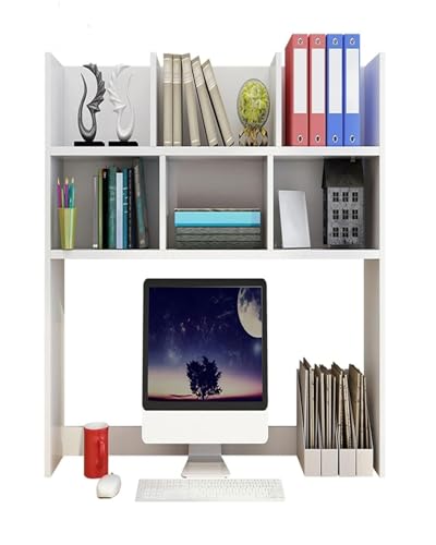 Bücherregal, Mehrschichtiges Regal Auf Dem Tisch, Einfaches Kleines Schreibtisch-Bücherregal, Geeignet Für Wohnheime von Generic