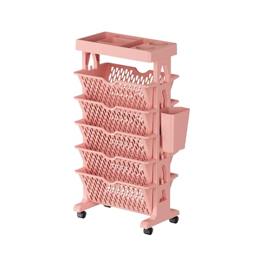 Bücherregal mit Rollen, mobiler Bücherwagen, mobiles Bücherregal mit 6 Ebenen, Rollregal zur Aufbewahrung von Büchern, für Zuhause, Studio, Büro, Wohnzimmer Bücherregal mit Rollen, mobiler Bücherwagen, mobiles Bücherregal mit 6 Ebenen, Rollregal zur Aufbewahrung von Büchern, für Zuhause, Studio, Büro, Wohnzimmer von Generic