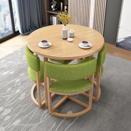 Büro Empfangsraum Club Tisch, Business Konferenzraum Couchtisch, Runde Möbel Tisch Und Stuhl Set, Kombination Shop Rezeption Ruhebereich Kleine Wohnung Balkon Freizeit Tisch U, Green von Generic