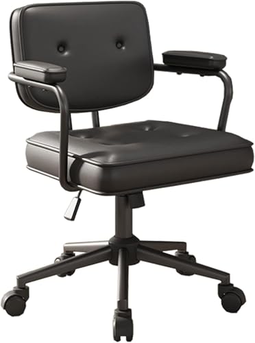 Büroschreibtischstuhl, Ergonomischer Computer-bürostuhl Mit Lendenwirbelstütze, Höhenverstellbar, Für Das Arbeitszimmer, Black von Generic