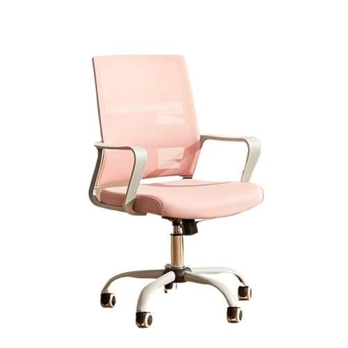 Bürostuhl, Chefsessel, Schreibtischstuhl, Rollen, Heimkonferenz, Drehstuhl mit Rückenlehne, Studentenarbeitsplatz, bequemer Sitz, Computer-Schreibtischstuhl (Pink) von Generic