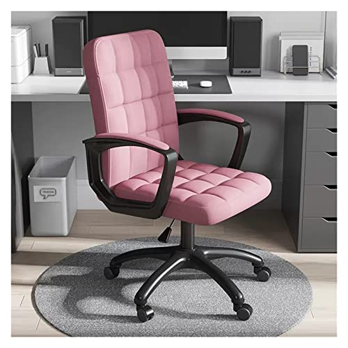 Bürostuhl, ergonomisch, mit mittlerer Rückenlehne, drehbar, mit Armlehnen, 360° drehbar, bequemer Gaming-Schreibtischstuhl für Zuhause und am Arbeitsplatz von Generic