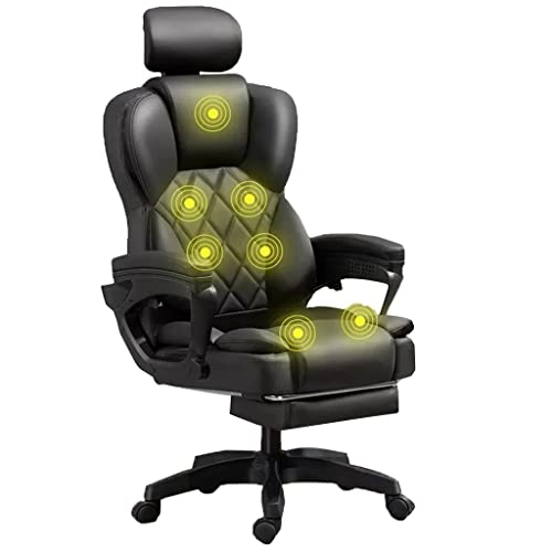 Bürostuhl, ergonomischer, beheizter Schreibtischstuhl mit 7-Punkt-Drehfunktion, mit Fußstütze und Lendenwirbelstütze – idealer Chefsessel für zu Hause! Bürostuhl, ergonomischer, beheizter Schreibtischstuhl mit 7-Punkt-Drehfunktion, mit Fußstütze und Lendenwirbelstütze – idealer Chefsessel für zu Hause! von Generic