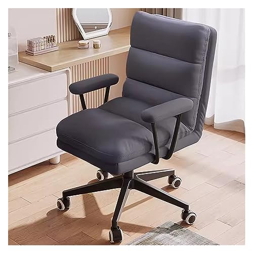 Bürostuhl, ergonomischer Schreibtischstuhl mit Rädern und Armlehnen, Verstellbarer Roll-Drehstuhl, doppelt gepolsterter, bequemer Stuhl für Zuhause und den Gebrauch von Generic