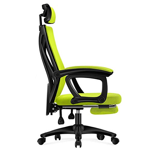 Bürostuhl, hohe Rückenlehne, Netzstoff, Executive-Relaxsessel mit verstellbaren Armlehnen und Kopfstütze, bequemer Gaming-Stuhl mit Fußstütze, trägt bis zu 150 kg, Grau, Größe B Bürostuhl, hohe Rückenlehne, Netzstoff, Executive-Relaxsessel mit verstellbaren Armlehnen und Kopfstütze, bequemer Gaming-Stuhl mit Fußstütze, trägt bis zu 150 kg, Grau, Größe B von Generic
