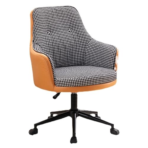Bürostuhl, modern, ergonomisch, Samt, drehbar, mit getuftetem Polstersessel auf Rollen für Mädchen und Frauen, stilvoller Schreibtisch- und Wohnzimmerhocker von Generic
