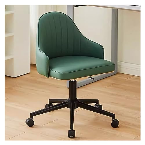 Bürostuhl, moderner ergonomischer Schreibtischstuhl aus Kunstleder – Drehsessel mit Verstellbarer Höhe, schwarzer Rahmen, Rollen, perfekt für Gaming und Computeraufgaben von Generic